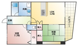 サンヴァレンティアの物件間取画像